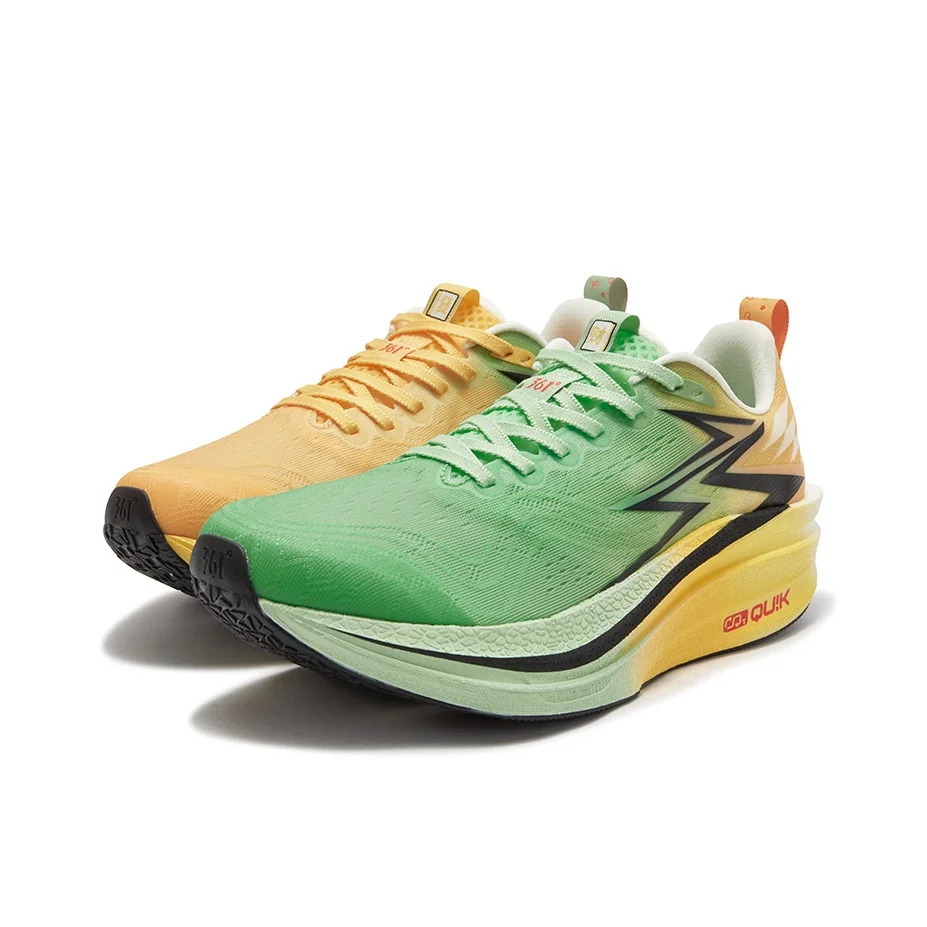 361 Flame 4 MIX Cushioning Abrasion Resistant Breathable Low top Carbon Plate Running Shoes Unisex 672512267F-1