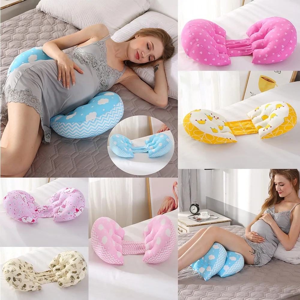 Pregnancy Body Pillows Multifunctional Waist Guard and Sleep Sideways Support Ventral Lying Cushion Pillow for Pregnant Women