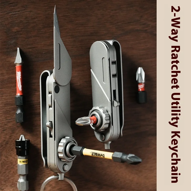 LLavero de liberación rápida de aleación de titanio para hombre, exquisito colgante de cintura, llave de trinquete multifuncional de alta gama para motocicleta