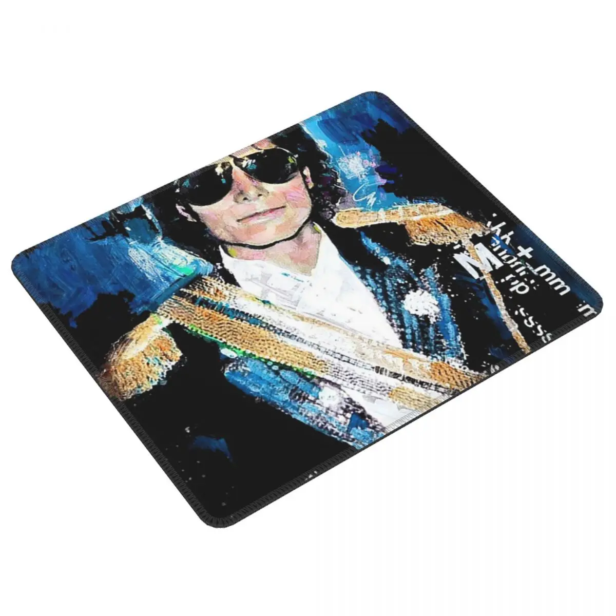 Mouse Pad Multi-tamanhos Michael Jackson 1984 Grammys Retrato Pop Art Gamer para PC, Laptop, Teclado e Mesa