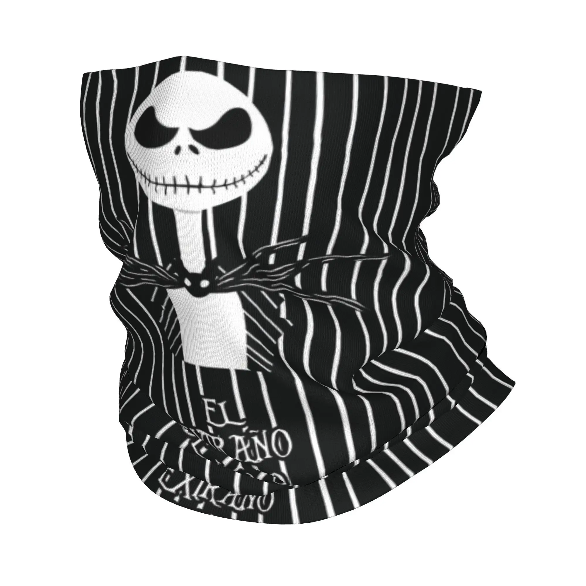 Jack Skellington Stuff Bandana Neck Gaiter Printed The Nightmare Before Christmas Face Scarf Multifunctional Headwear Fishing