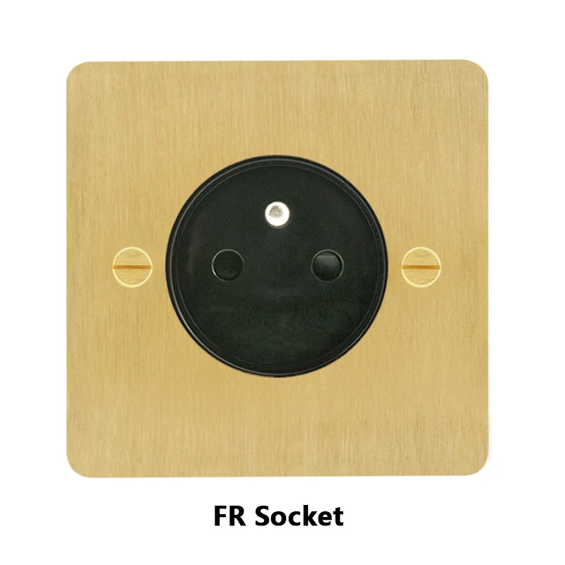 Avoir Light Switch Gold Knurled Carved Lever Toggle Switch Copper Panel Usb Wall Socket 220V Dimmer Intermediate Switch 3 Gang