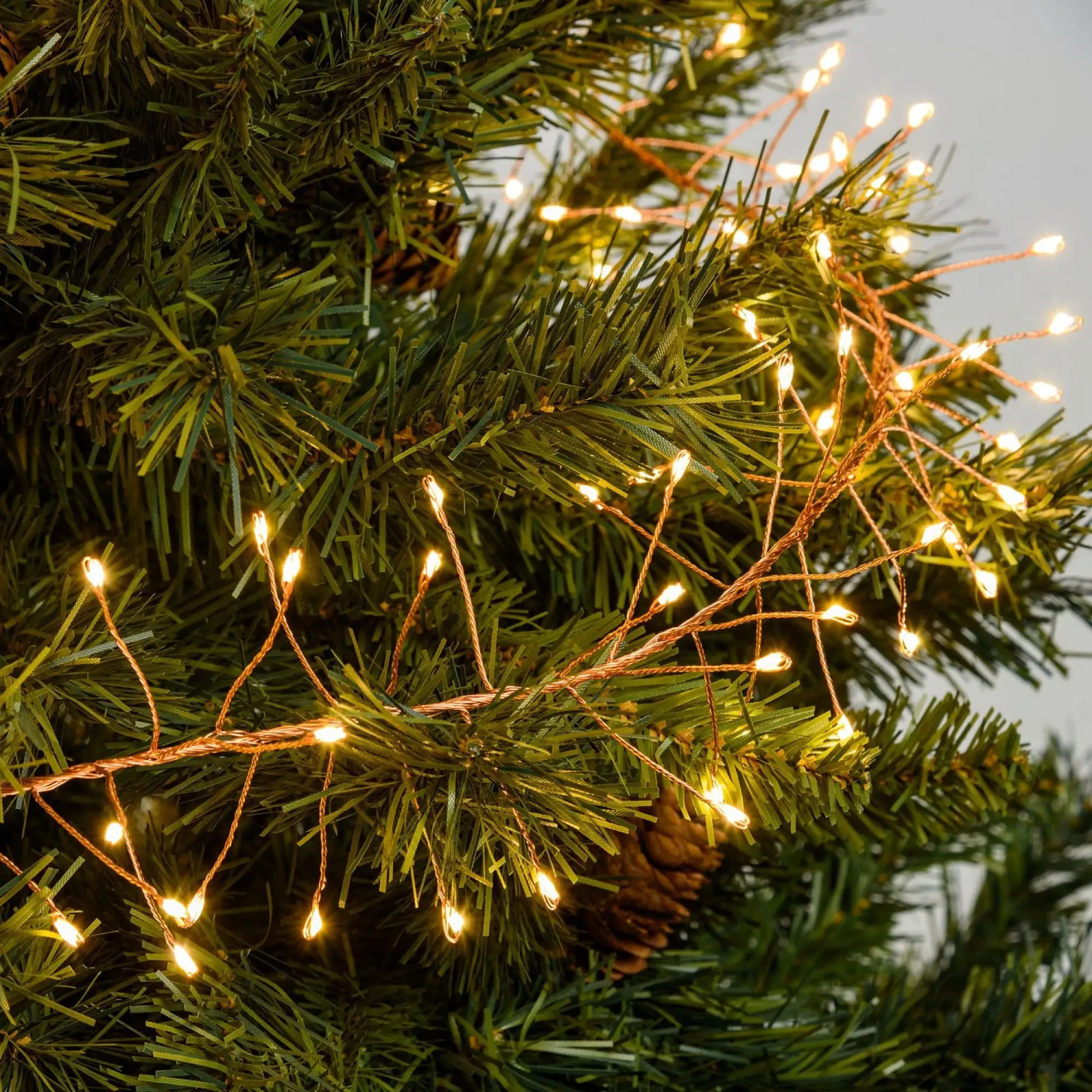 300/500leds Cluster Christmas String Lights Outdoor Decoration Indoor Garden Tree Plug Wedding Copper Wire Holiday Lighting