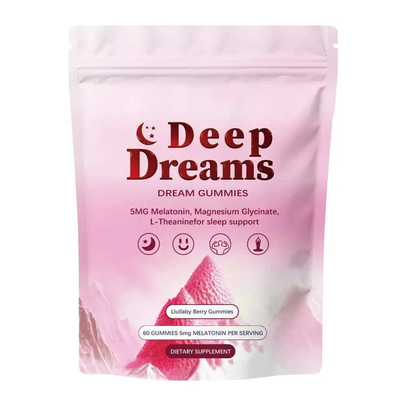 

Natural Melatonin Gummies Support Restful Sleep Regulate Circadian Rhythm Non-Habit Forming Tasty Supplement