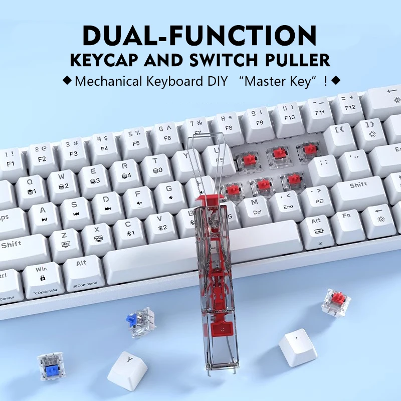JUMPEAK 2 In 1 Mechanical Keyboard Switch Puller Key Keycap Remover Gaming DIY Customization Disassembly Cleaning Tool