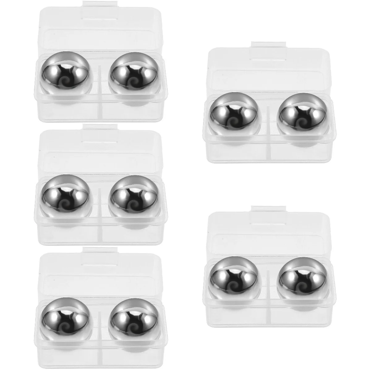 

5 шт. 5 шт. ледяные камни для напитков, металлические шарики для охлаждения виски, многоразовые охлаждающие шарики