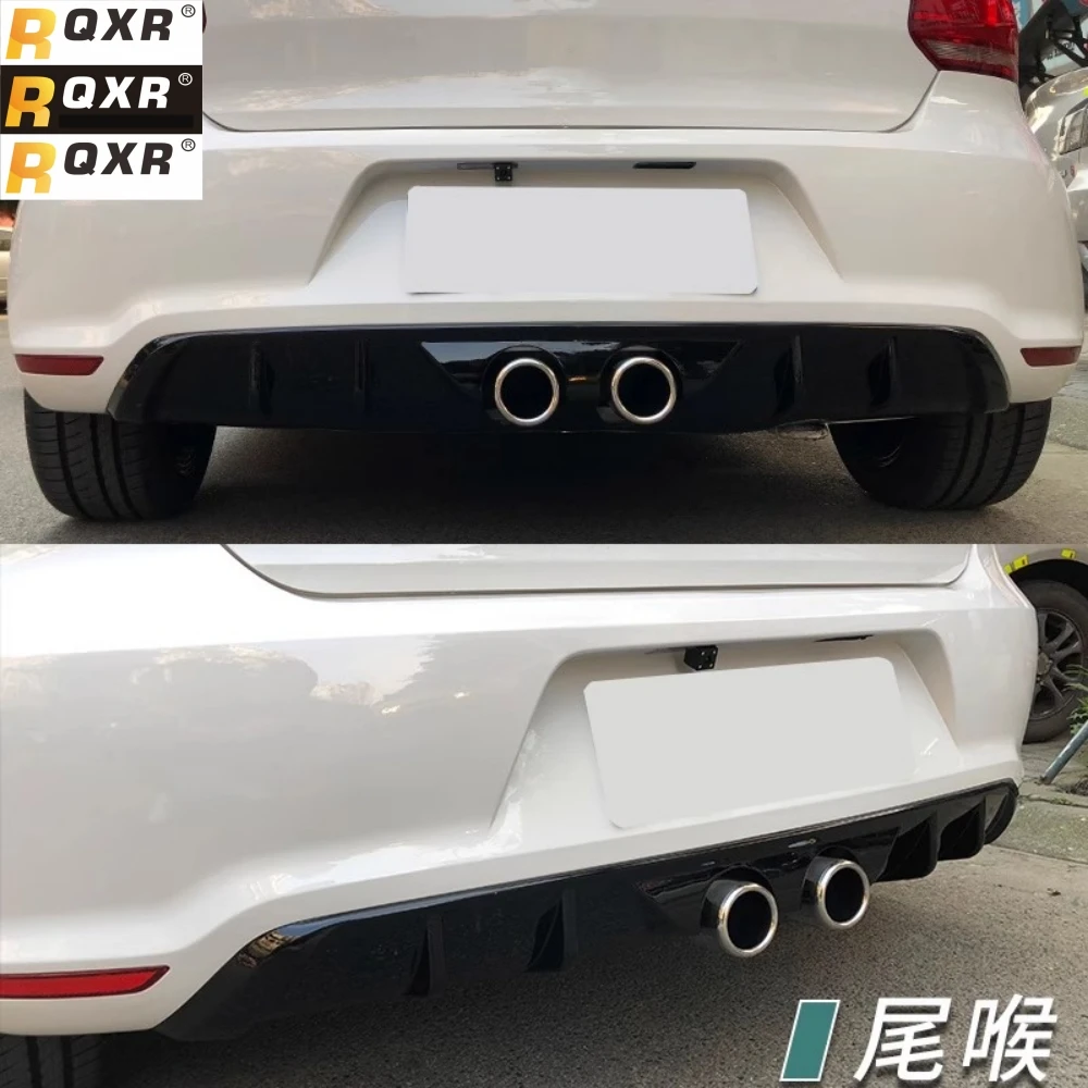Para Volkswagen vw POLO 2018-2018 modificado sin pintar rejilla de parachoques trasero lámpara antiniebla labio trasero montaje de garganta