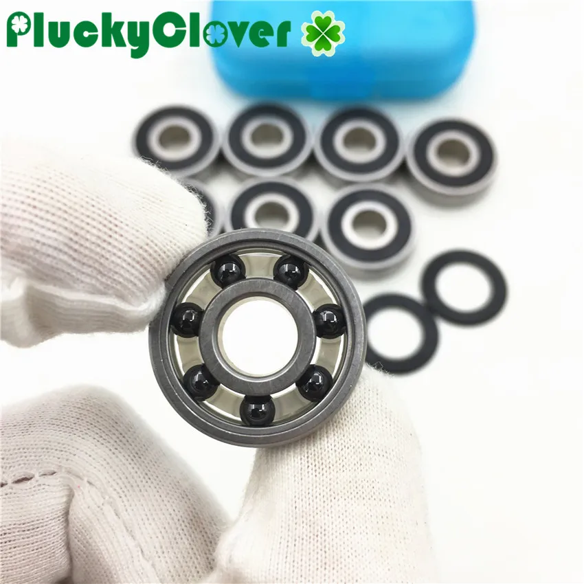 8pcs Waterproof Skateboard Bearing Ceramic Ball 608 Anti-water Stainless Steel Bearing 608 for Longboard Double Rocker Scooter