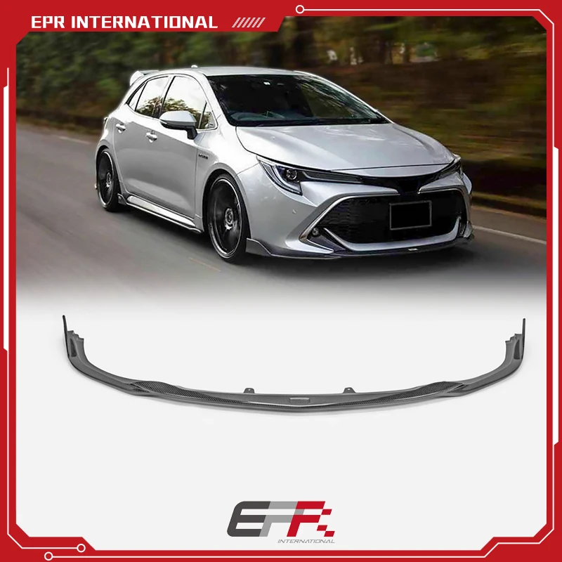 Carbon External accessories for 19-22 Toyota Corolla Sport Auris E210 Hatchback NRE210H NRE214H ZWE213H TM Type front lip