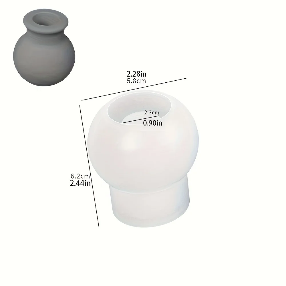 Mini bottleshaped silicone mold,perfect for DIY plaster and cement flower pots,candle holders, home decor,and Mother’s Day gifts - view 4