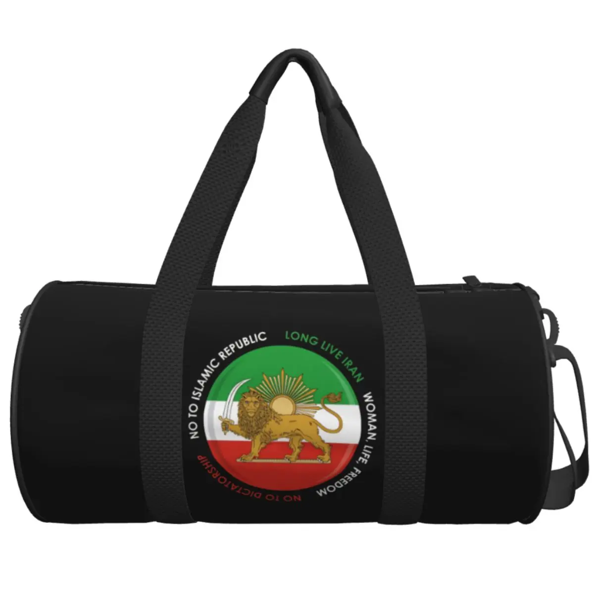 

Travel Bag Lion And Sun Emblem Of Persia Iranian Flag Gym Bag Sports Bags Large Capacity Luggage Handbag Fitness Bag For Men