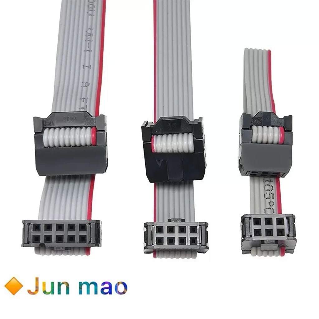 1PCS FC gray ribbon cable 10P/16P/20P/26P spacing 2.54MM gray ribbon cable LED screen connected to JTAG download cable