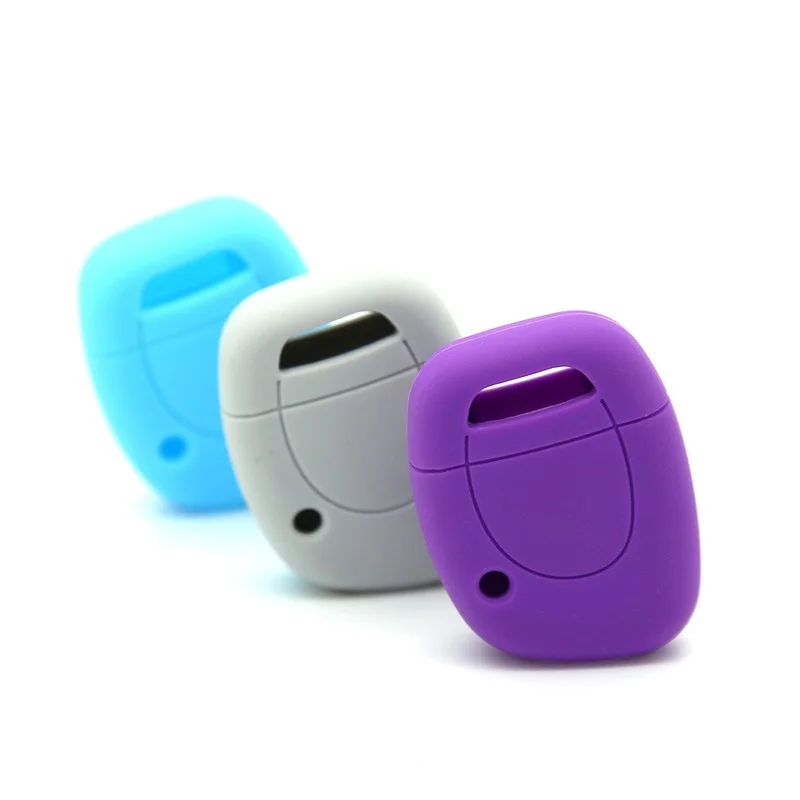 Silicone Key Case Fob Cover for Renault Twingo Clio Kangoo Twingo 1 Button Remote Key Shell Skin Holder Protector