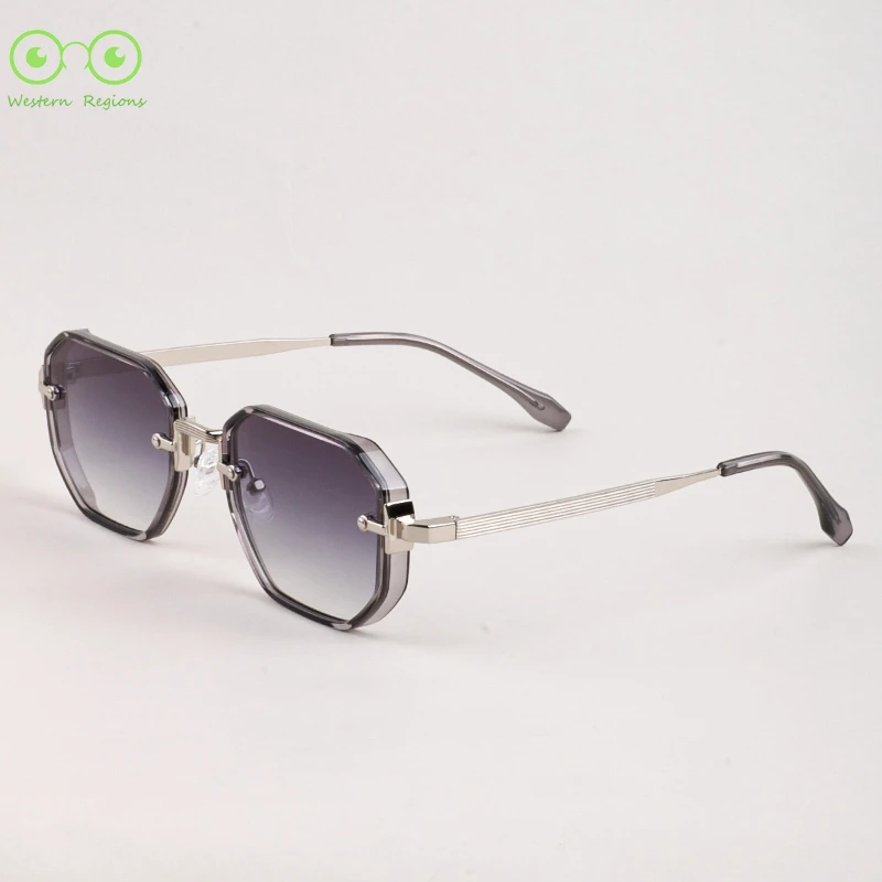 

Latest fashion European and American square frame men's sunglasses women's sunglasses UV-proof high-end sunglasses uv400
