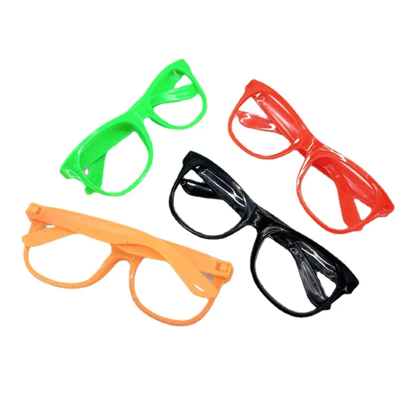 Kids Plain Glasses Frame No Lens Colorful Fashion Eyeglass Frames Boys Girls Simple Decorative Eyewear Party Photo Props