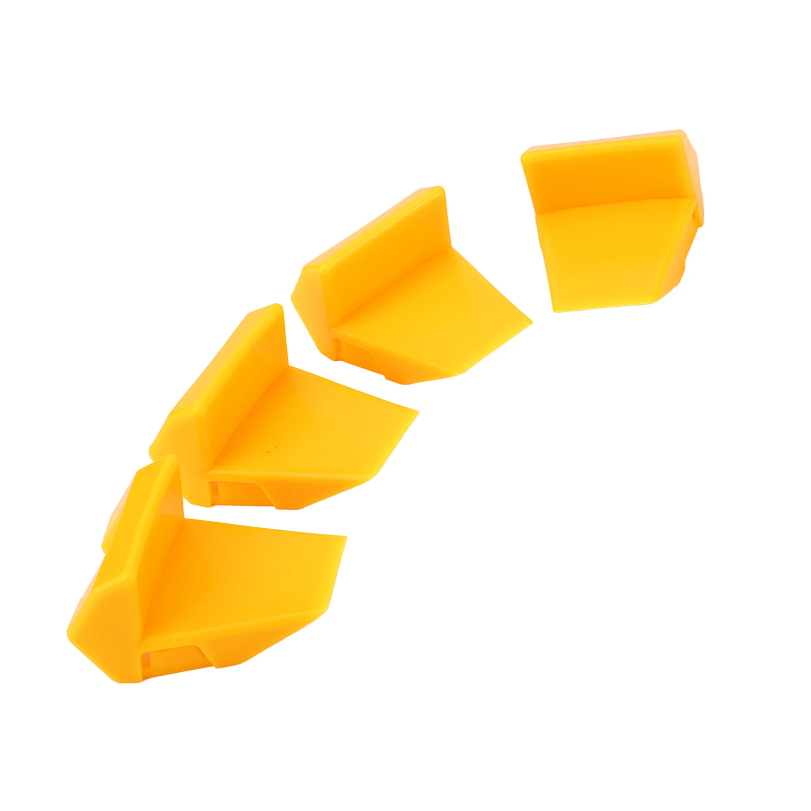 4pcs Tyre Changer Clamping Jaw Protector Plastic Yellow Wheel Rim Guard for Tire Changers Tire Changer Clamp Protective Cover