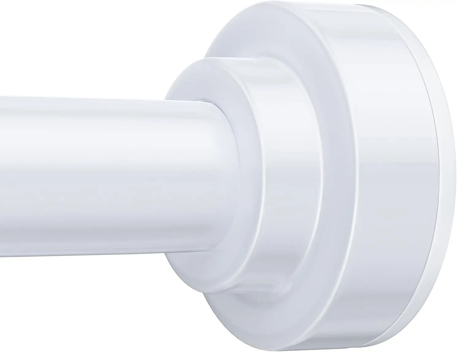 

Shower Curtain Rod, 32-92 inch Adjustable Spring Tension Curtain Rod, Never Rust Anti-Slip Shower Curtain Rod for Bathro