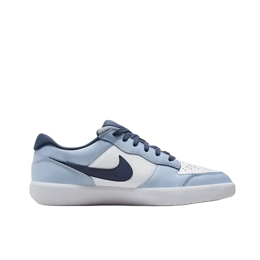 Nike SB Force 58 Men's and Women's Sneakers Lightweight Breathable Casual Board Shoes Cushioning Shoes Ice Flake Blue