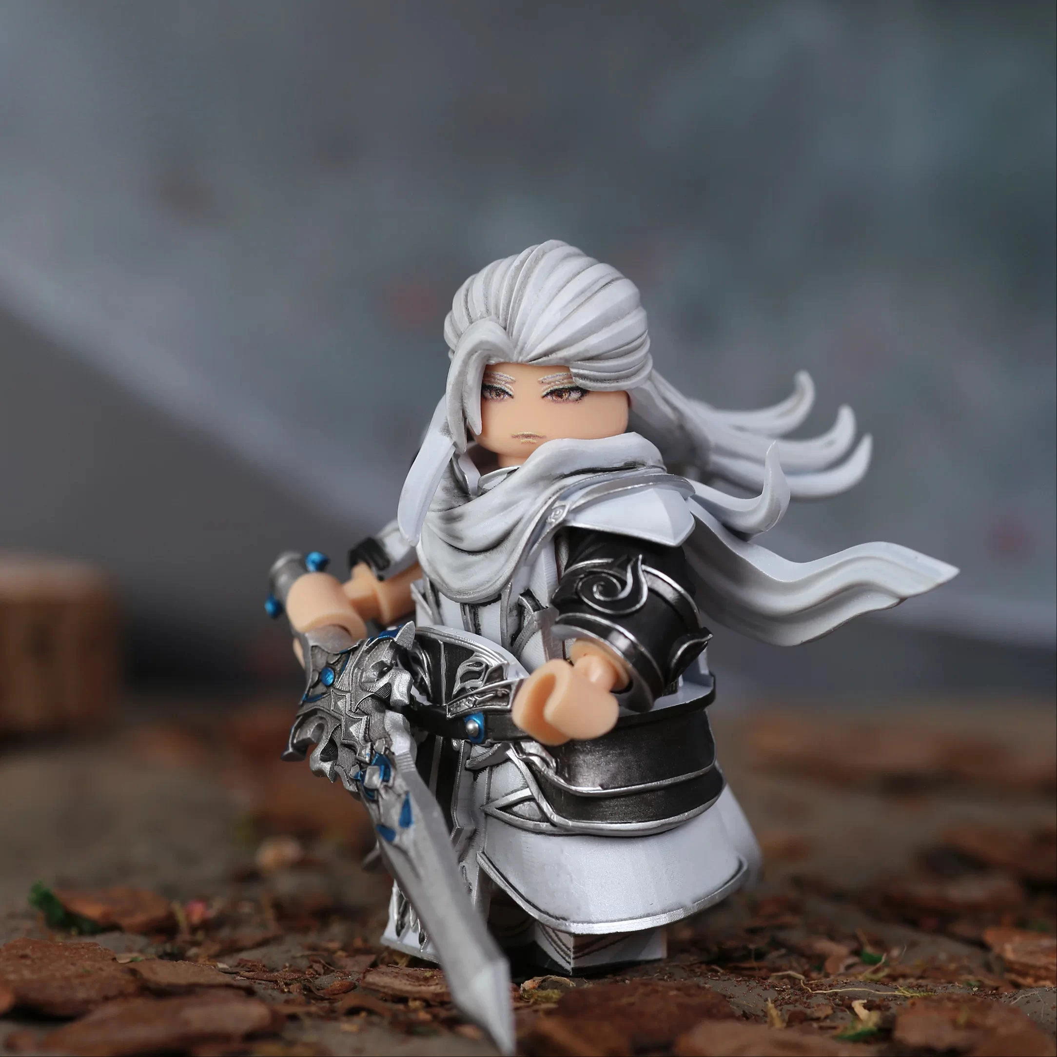 Soul Land Anime Figure Chen Xin Peripheral ABS Model Building Block Builders Desktop Decoration Ornaments Birthday Gift Toys