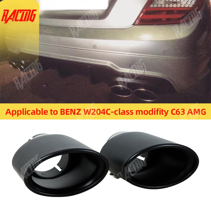 

1 Piece Exhaust Tip Car Muffler System stainless Tail Tips Modify for Benz W204 AMG C63 C65 End Pipe