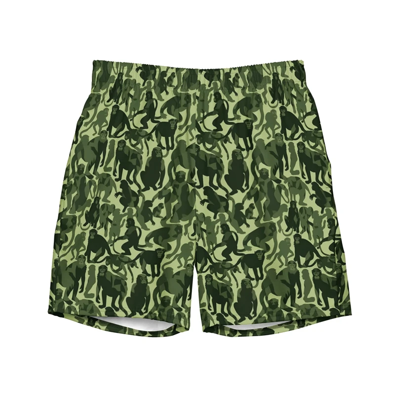 Camouflage 3D-Druck Sport Schnelltrocknende Hosen für Männer und Frauen Outdoor Street Casual Loose Fit Fitness Strand Meer Mode Shorts Sommer – Detail 4