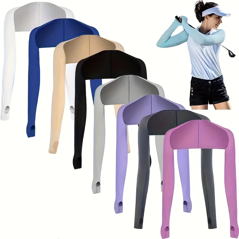 

2pcs/1pc Premium 1pc Shawl Arm Sleeves, Suitable for All Seasons, Breathable, Comfortable, Stretchy, and Soft, Full Arm Coverage