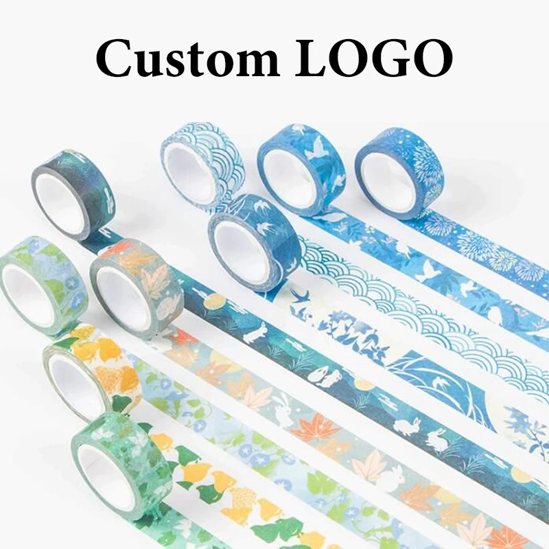 

Personalized Washi Tape Custom LOGO Adhesive Brand Name Packaging Scrapbooking Sticker Label Party Decoration DIY Stationery