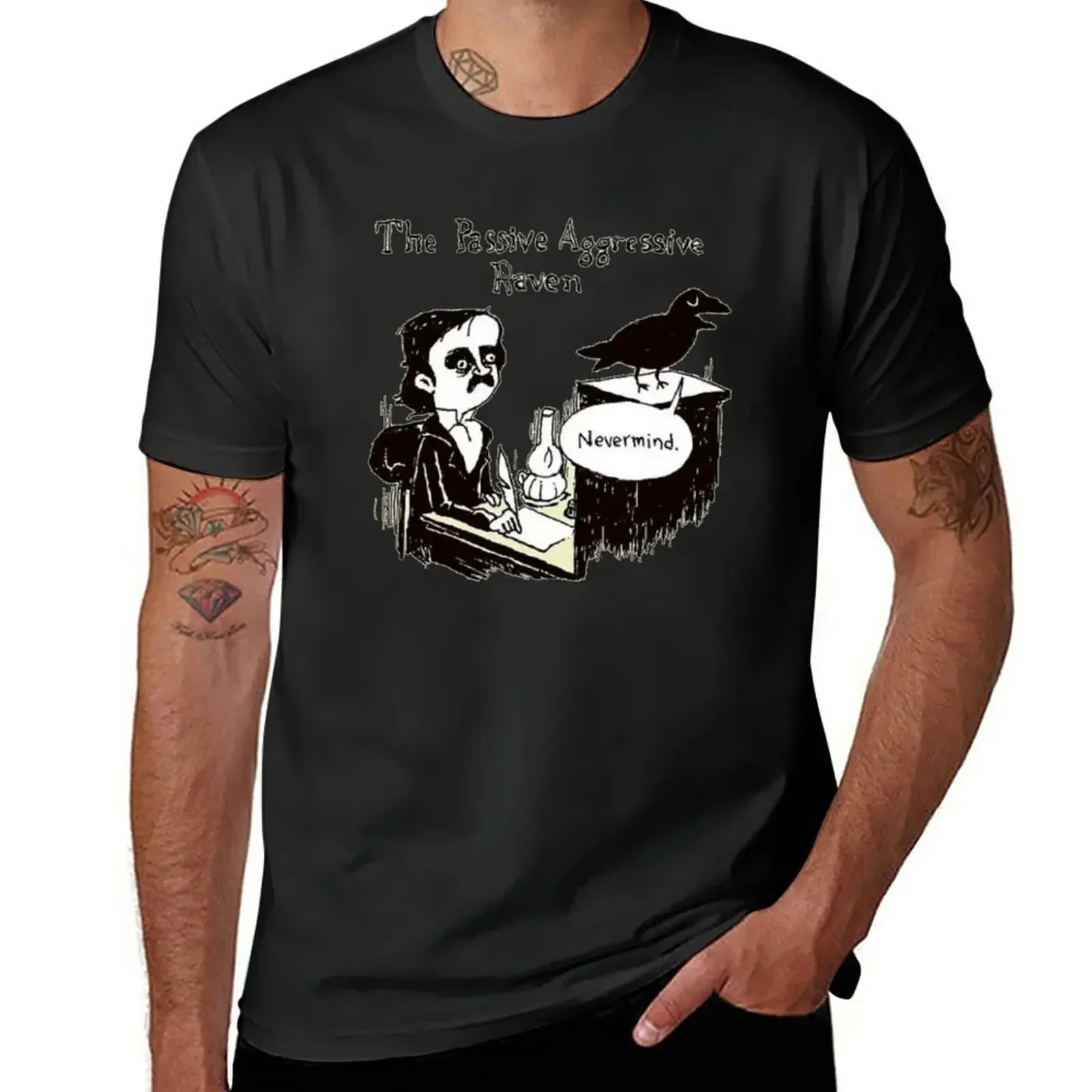 PASSIVE AGGRESSIVE RAVEN T-Shirt customizeds Blouse fitted t shirts for men