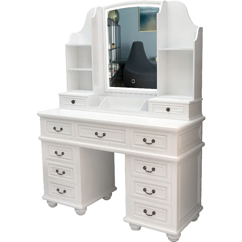 

FG10Log pure solid wood large size 1.1/1 2/1.3/1.4/1 meters white American storage integrated dresser