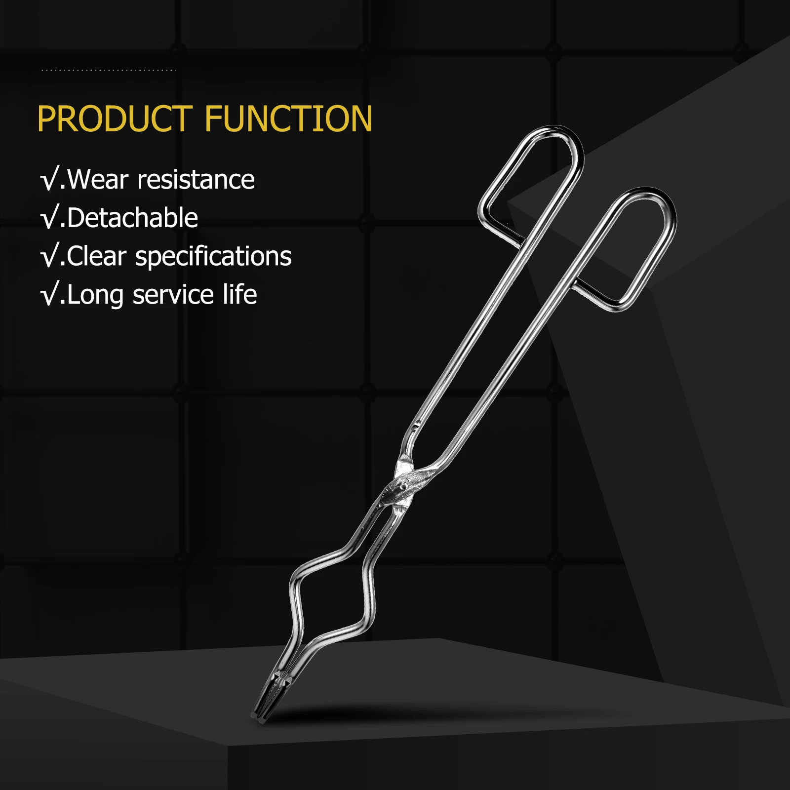 

1pc Stainless Steel Flask Clamp Crucible Clip Lab Beaker Holder Multi-Purpose Clamp Tool For Chemical Biochemical