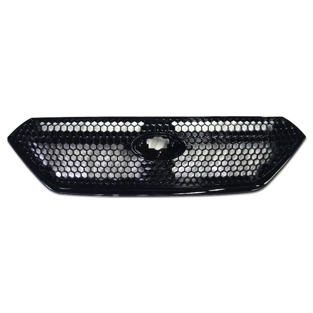 High Quality Guard Grid Gloss Black ABS Mesh Grille Trim Racing Grill For Subaru Forester 2022 2023 2024 Front Bumper Grills