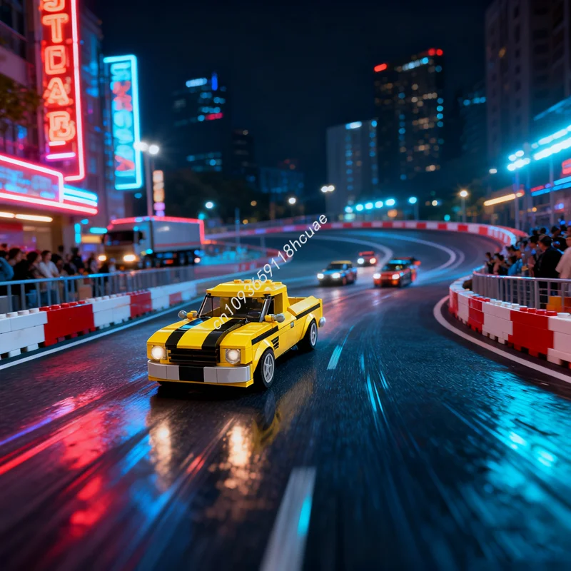 

278 шт. MOC Holden HQ Ute City Champions Модель Строительные блоки Строительство Сборка Рождественский подарок DIY Идея Игрушки Образовательный кирпич