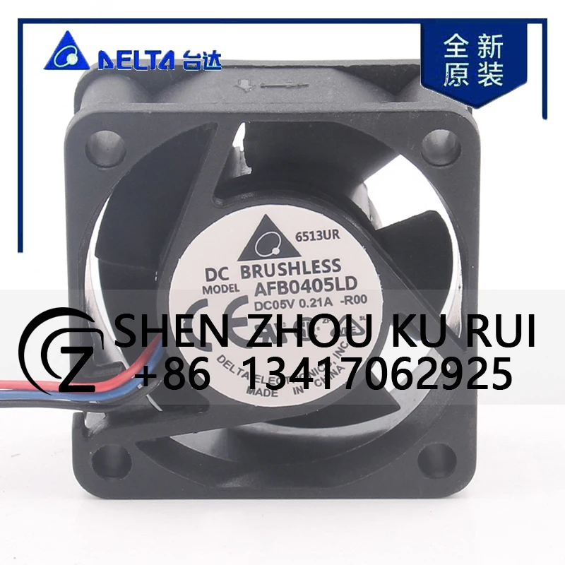 

Delta 12V 24V 48V DC 5V 0.21A AC EC 4020 40X40X20MM 4CM Large air Volume Double Ball USB Switch Three-wire AFB0405LD Cooling Fan