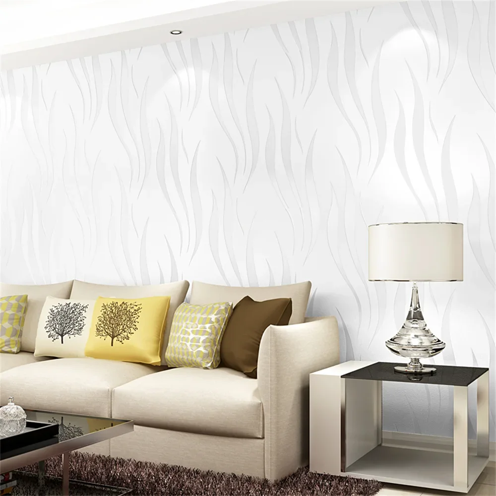beibehang Wave curve stripes Glitter Striped 3D Wallpaper For Walls papel de parede 3D Wall covering wall paper For Living Room