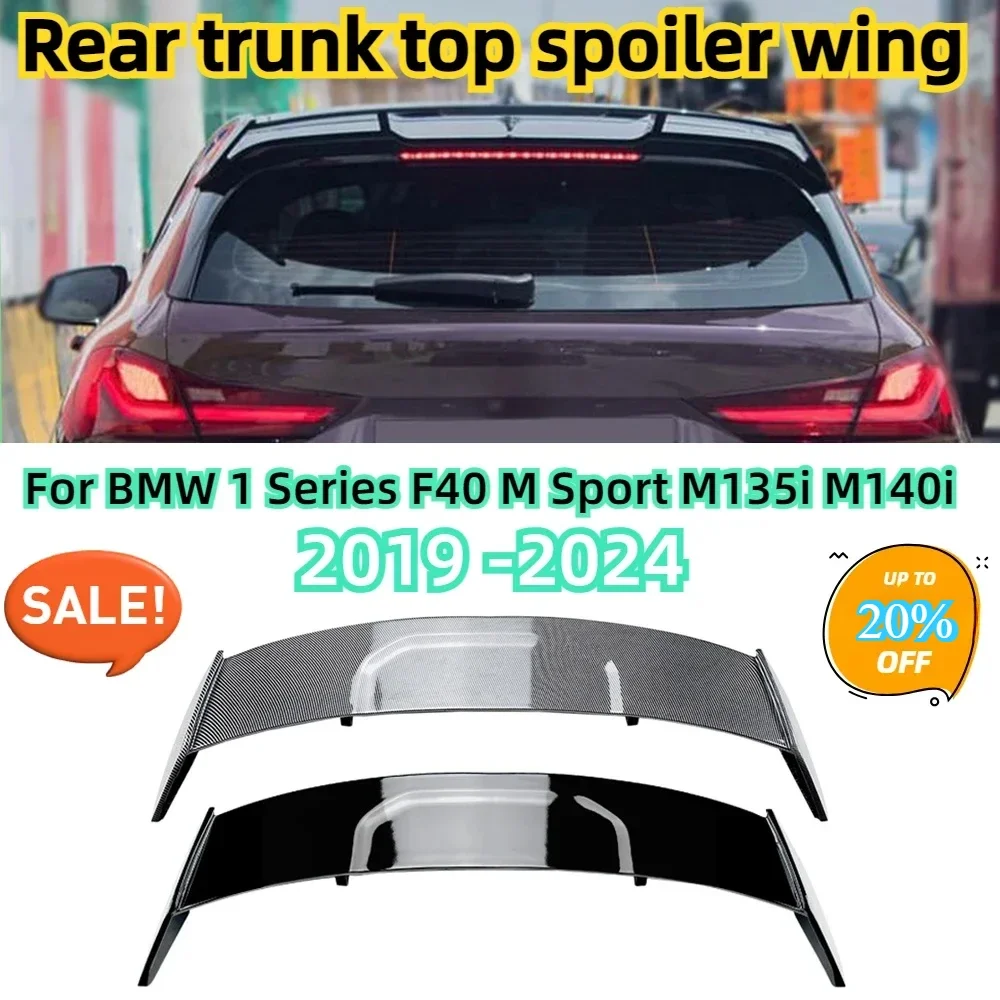 Rear Roof Spoiler Wing Trunk Upper Splitter Lip M Sport Style For BMW 1 Series F40 M Sport M135i M140i 2019-2021 2022 2023 2024