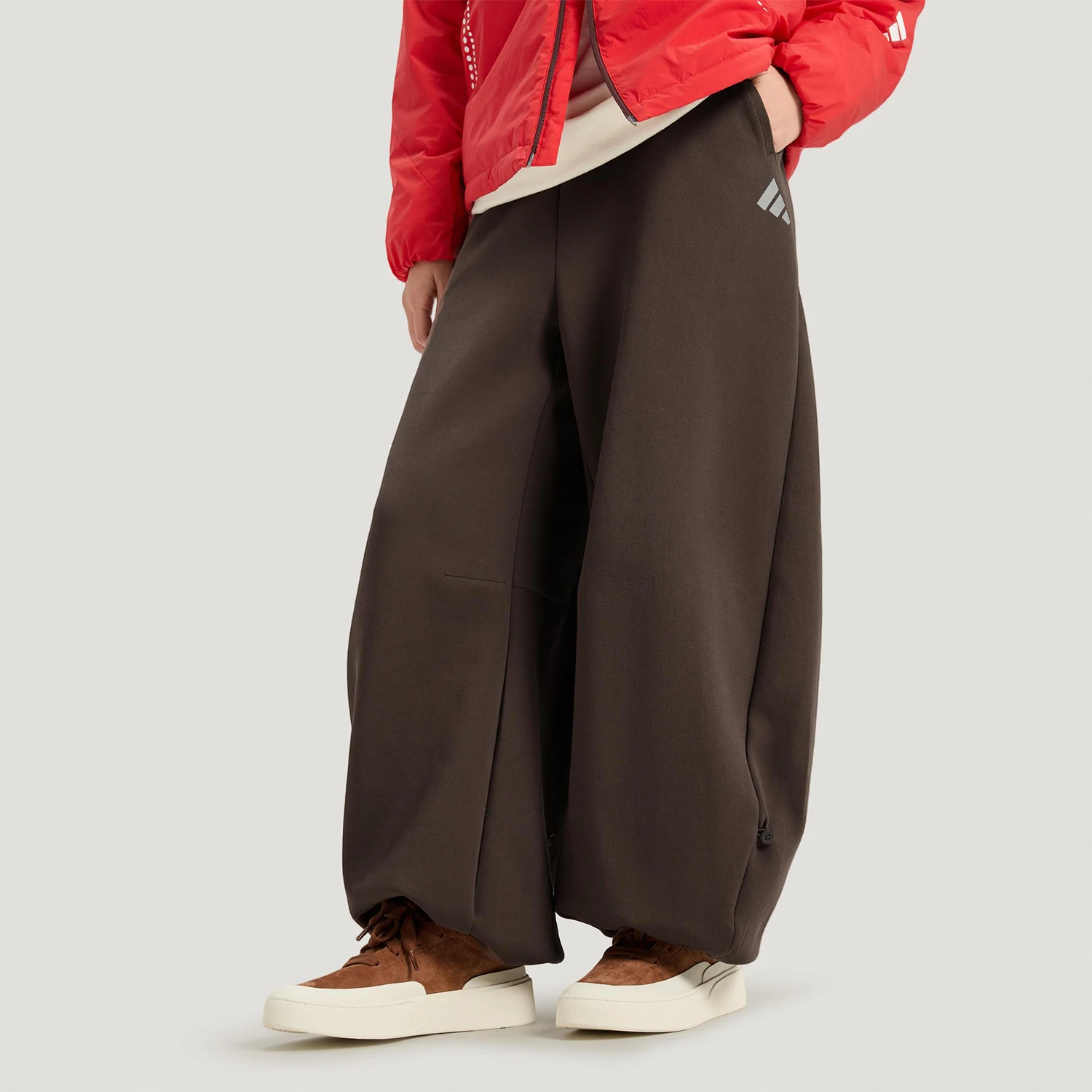 

Оригинальные зимние женские трикотажные свободные спортивные брюки adidas KR7573