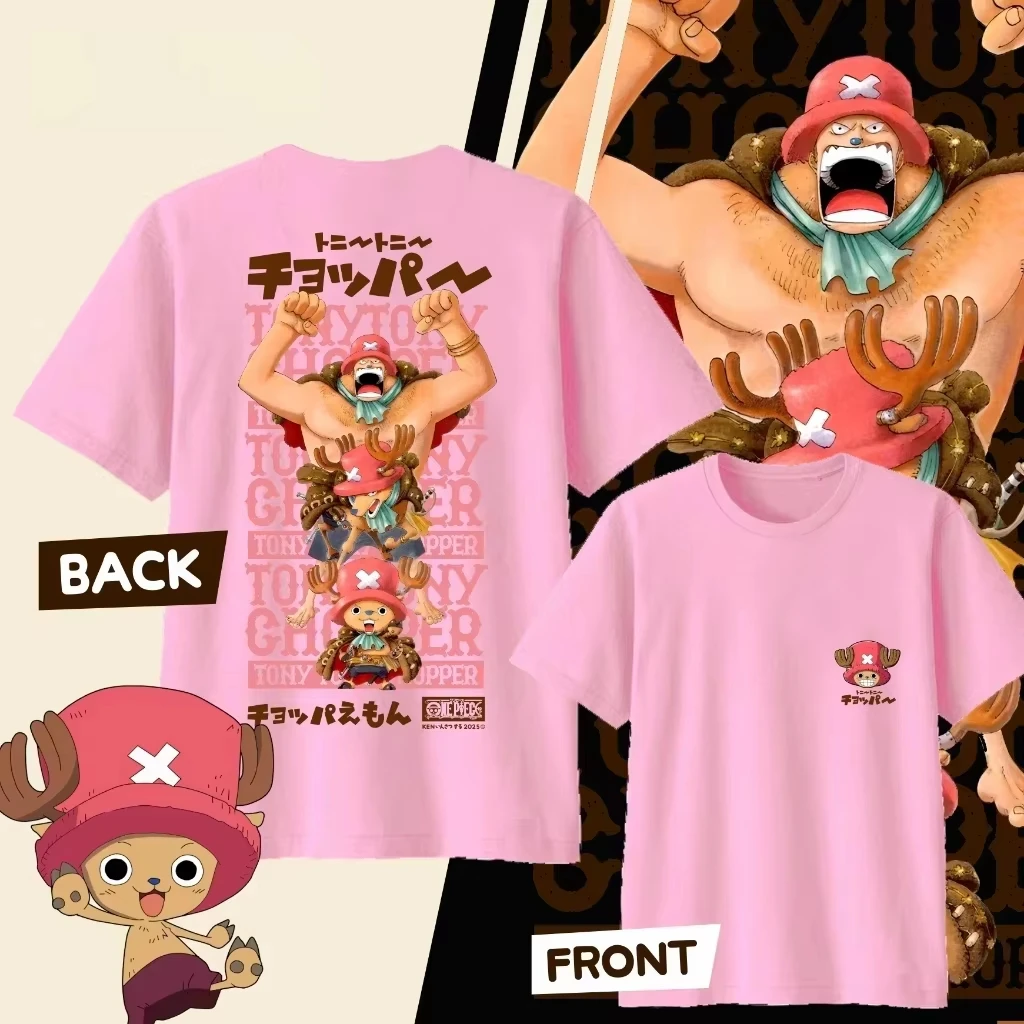 Tony Tony Chopper Anime One Piece Printed T-shirt Men's and Women's T-shirt Men's Top Sports T-shirt 2026 Summer New Tee