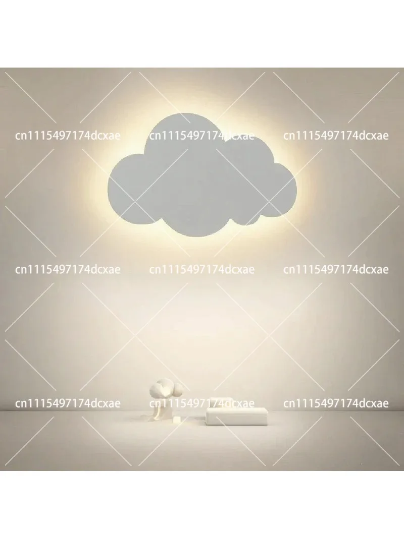 LED Cloud Wall Lamp Modern Kids Bedroom Decor White Dimmable Minimalist Lighting