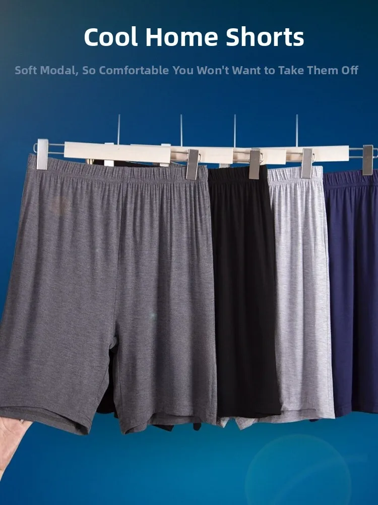 

Men's Large Modal Cotton orts Five-Quarter Length Spwear Casual Home Pants High Waist Elastic Waisand Summer Thin