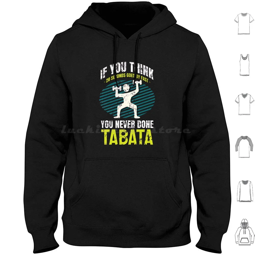 Entrenamiento de intervalo Tabata con Cardio Sudadera con capucha de algodón de manga larga entrenamiento Hiit Hii Intervalo alto entrenamiento de intervalo Tabata Cardio