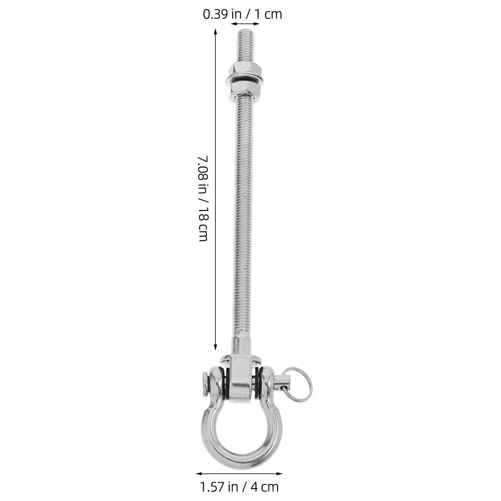 Heavy Duty Stainless Steel Ceiling Swing Hook for Hammock Hanging Chair Resistance Trainer Boxing Bag Mount Outdoor Indoor Patio