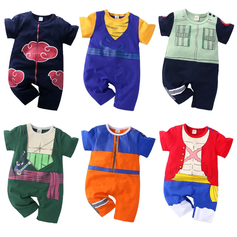 

Newborn Baby Summer Anime Clothes 0 3 Months Romper Cute Overalls Bodysuit Outfit Toddler Boy Girl Onesies Kid Jumpsuit Coverall