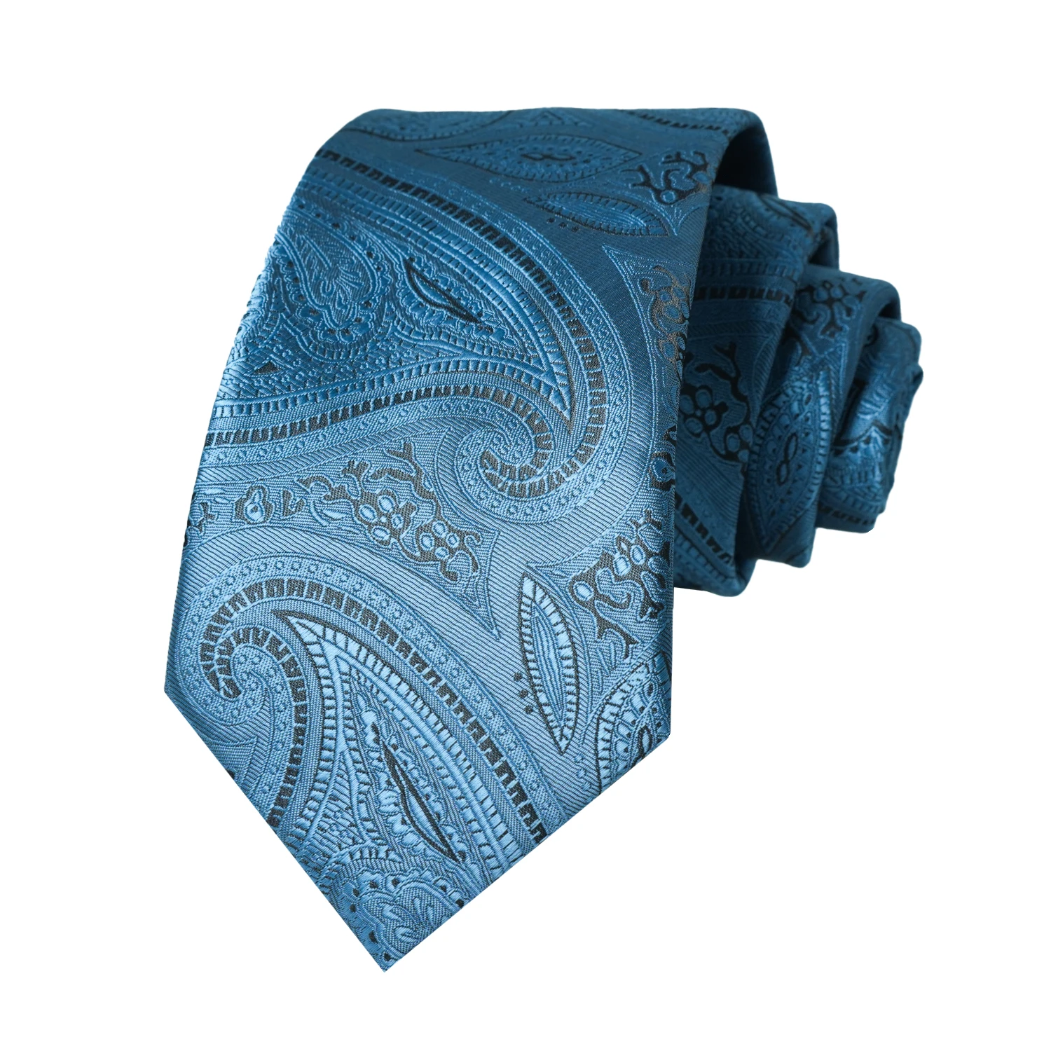 Herren Paisley Jacquard Krawatte Luxuriöse Polyester-Seidenkrawatte Klassische Formelle Business-Hochzeits-Party-Krawatte Modisches Anzug-Accessoire – Detail 21