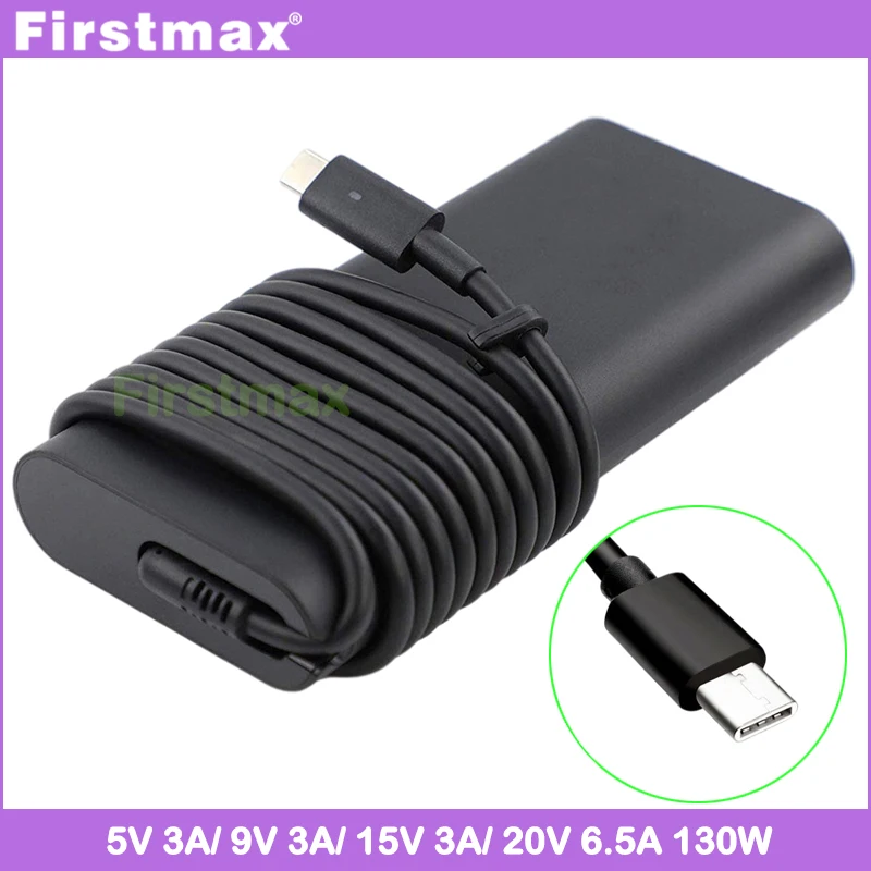 

130W Type C USB-C laptop Charger for Dell Alienware x14 Precision 14 3470 5470 0M0H25 DA130PM170 AC Adapter