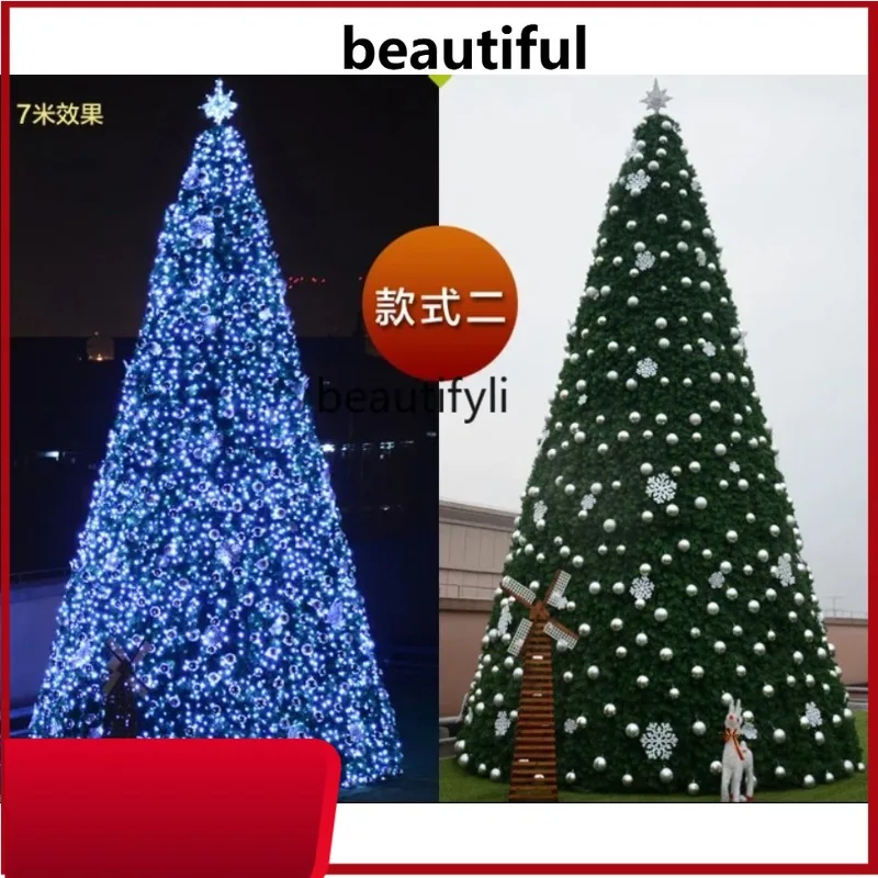 

Christmas tree 8m 4/5/6 outdoor Christmas tree, large frame Christmas tree package H