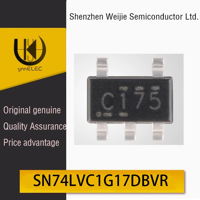 Genuine Original SN74LVC1G17DBVR SOT-23-5 Schmitt Trigger Buffer Chip Silk Screen C17*