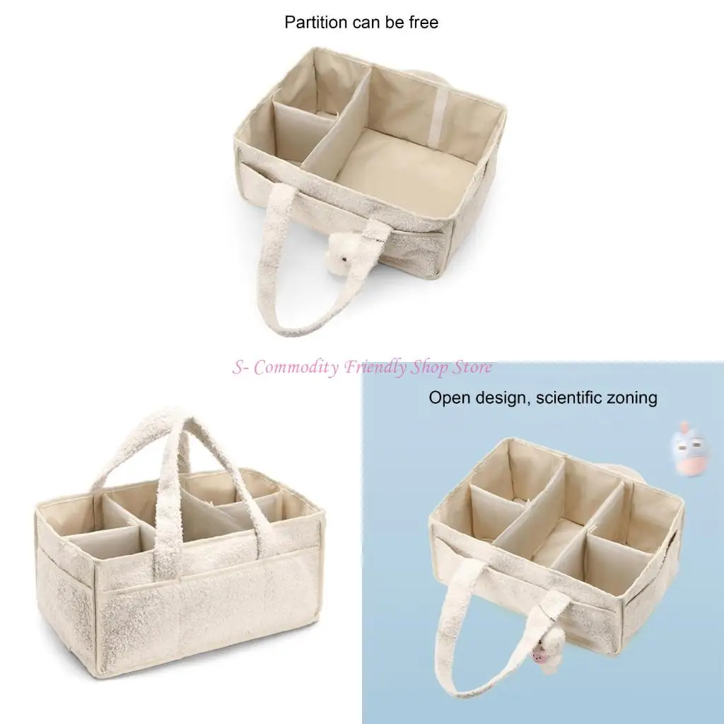 

85AE Portable Baby Diaper Storage Bag Travel Nappy Organiser Handbag with Spacious