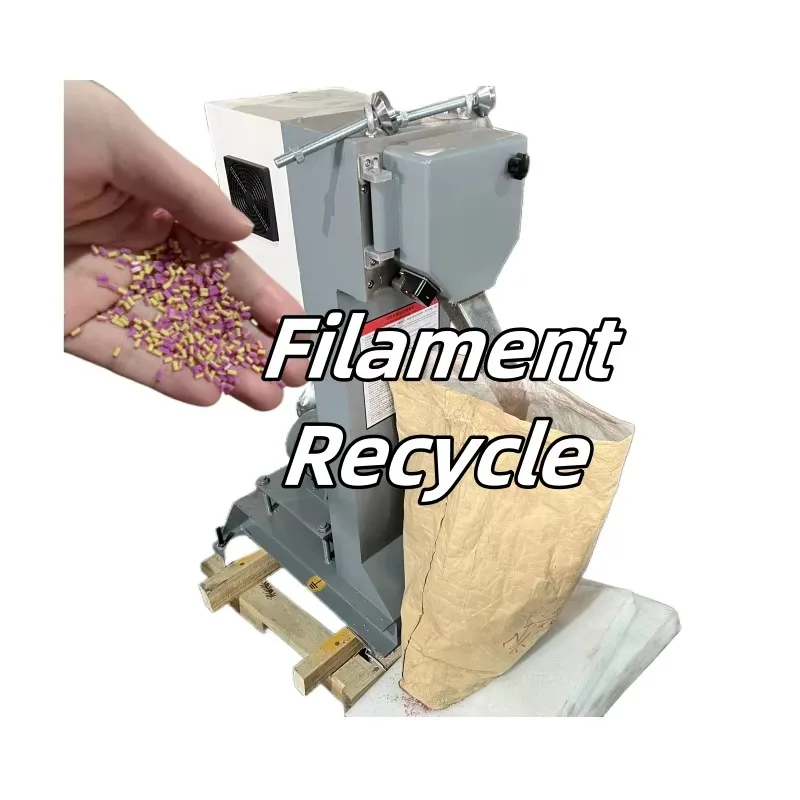 Triturador e reciclador de filamentos 3D - Máquina de esmagamento de plástico PLA/ABS para resíduos de impressora 3D (tamanho de mesa)
