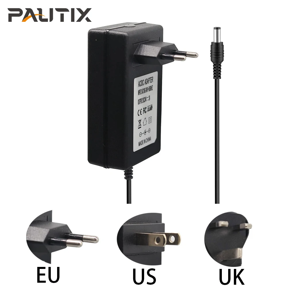 

Блок питания PAUTIX DC 12 В, 3 А, 4 а, 6 А, трансформатор для ЕС, США, Великобритании, зарядное устройство AC 220 В до 12 В постоянного тока, адаптер питания для камеры видеонаблюдения, драйвер для светодиодной ленты