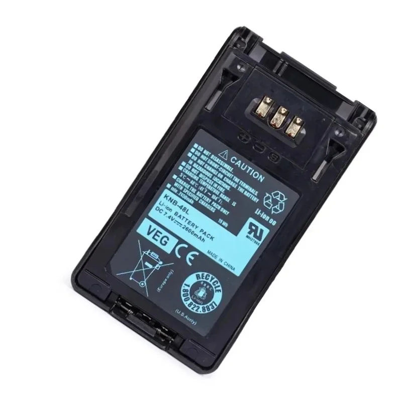 KNB48L Battery 7.4V 2600mAh for Kenwood NX200 NX300 KSC32 TK5220 Walkie‑talkie High Quality Replacement Battery